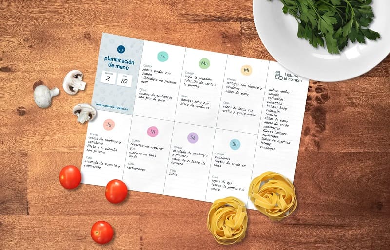 planificar tus comidas